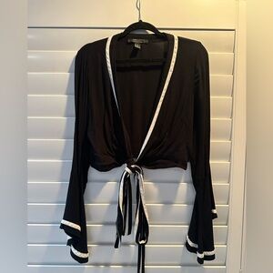 Forever 21 Black Contemporary Top
